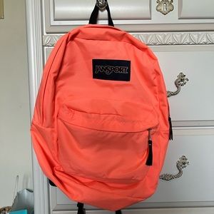 Salmon/Coral colored Jansport Backpack